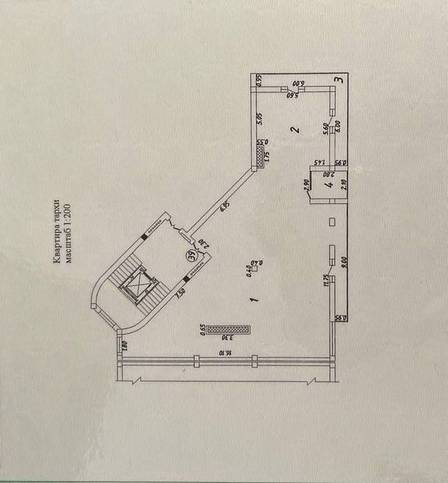 3х комнатная квартира коробка, Яккасарайский р-н, Тойхона Яккасарай