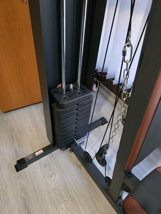 Aparat multifuncțional fitness, bancă înclinabilă cu suport și bicicleta magnetică fitness