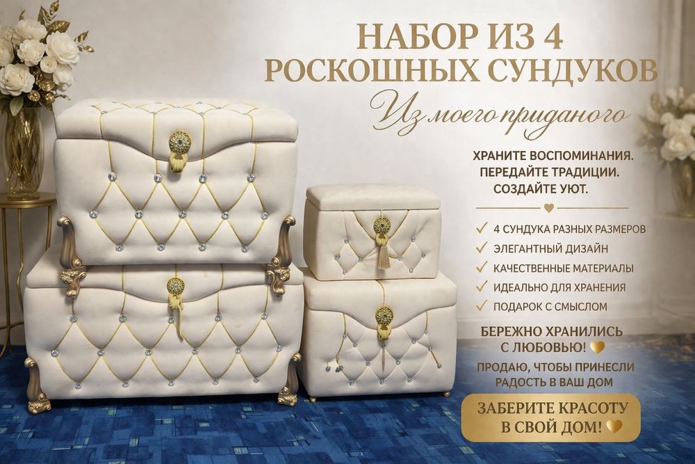 Продам сундуки набор для приданного