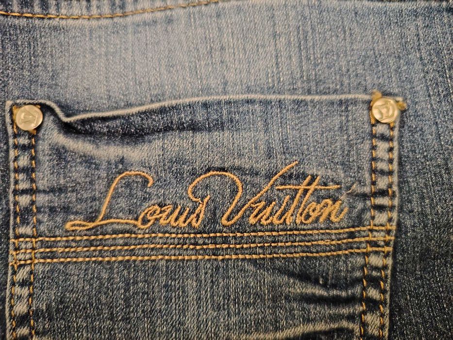 Нови Къси Дамски дънки 3/4-ти Louis vuitton