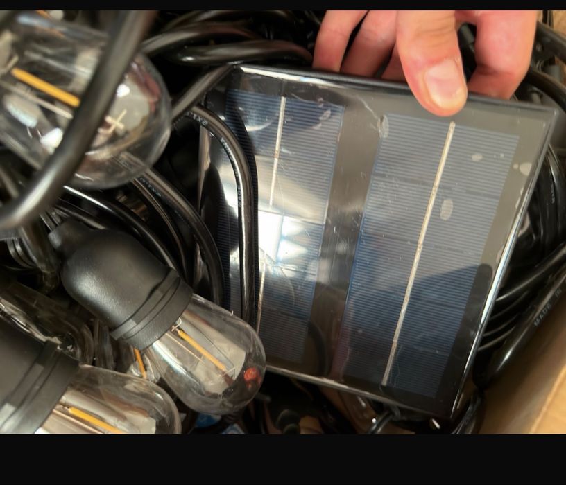 Ghirlandă Solară LED 30M 30 Becuri, Încărcare Solară + USB, 8 Moduri Iluminare, IP65 Exterior, Stoc Mare, Mai Multe puteti SUNA