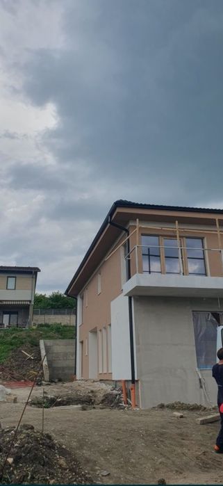 Jgheaburi dintr-o bucata fără îmbinări din aluminiu gri antracit maro