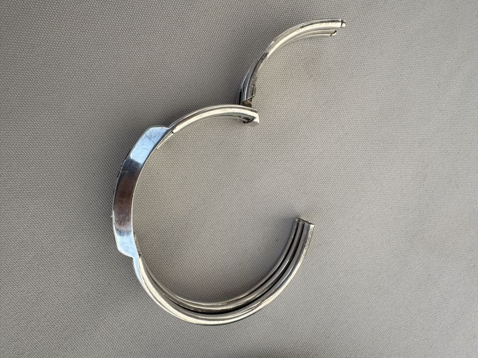 Bratara Art Deco din argint si acvamarine