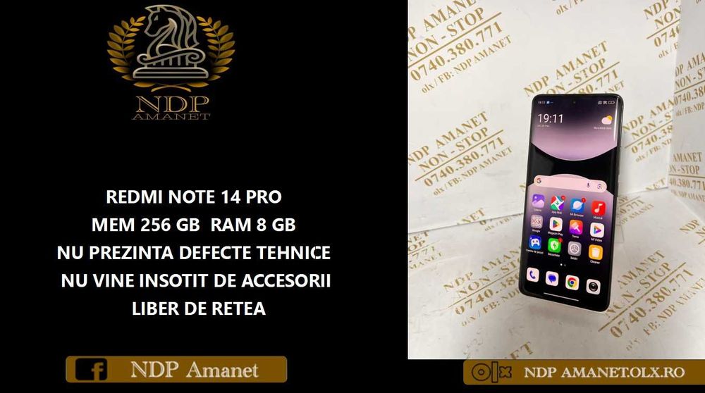 NDP Amanet Calea Mosilor 298 REDMI NOTE 14 PRO (51178)