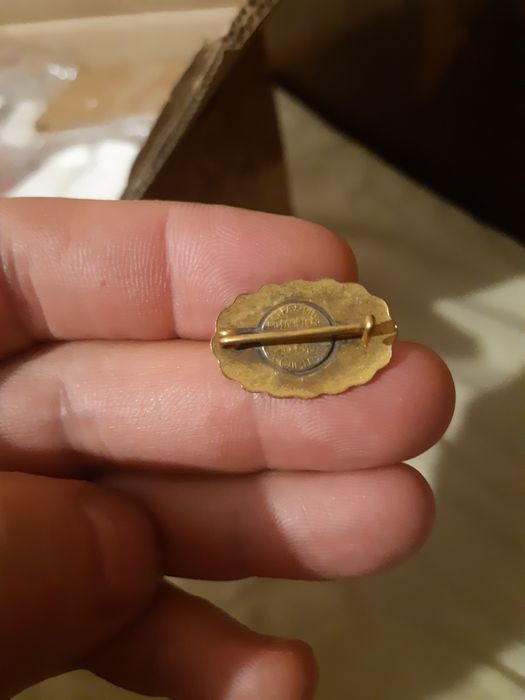 Царска значка "Св. Св. Кирил и Методий" с емайл от царско време