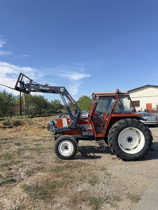 Vand sau schimb tractor Fiat Agri 70-90 cu incarcator frontal cu furca