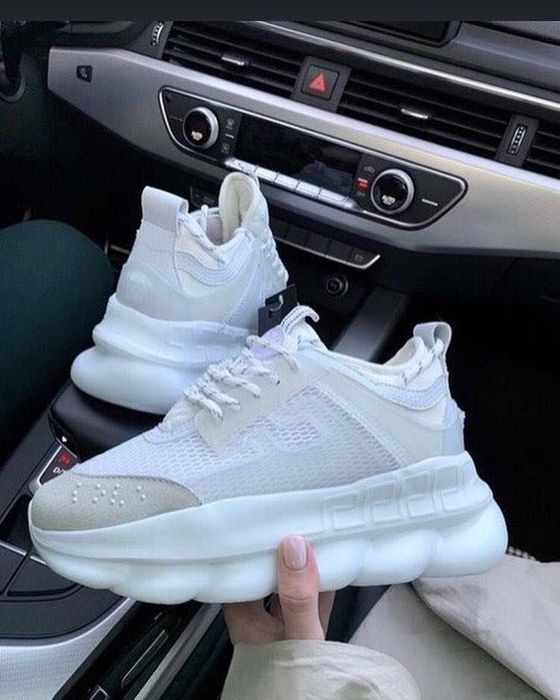 Adidasi Versace Tripple White