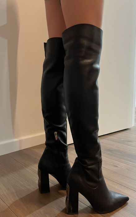 Ботфорты кожа размер35-36