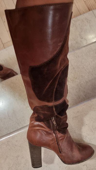 Кожени ботуши  Miss Sixty