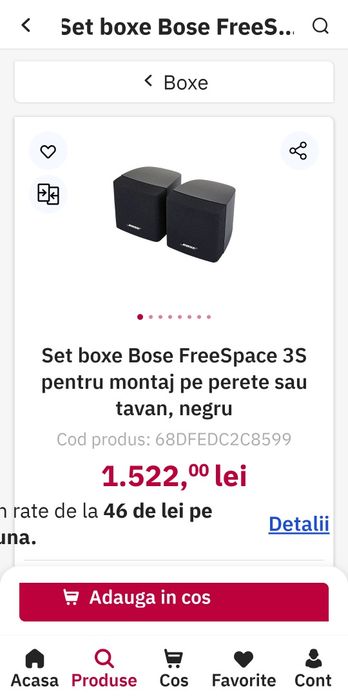 Vand boxe Bose 2buc