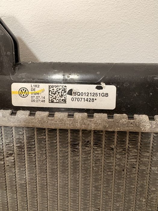 Radiator golf octavia