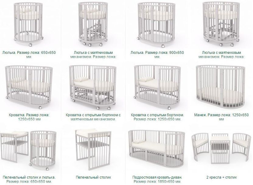 Детская кроватка трансформер