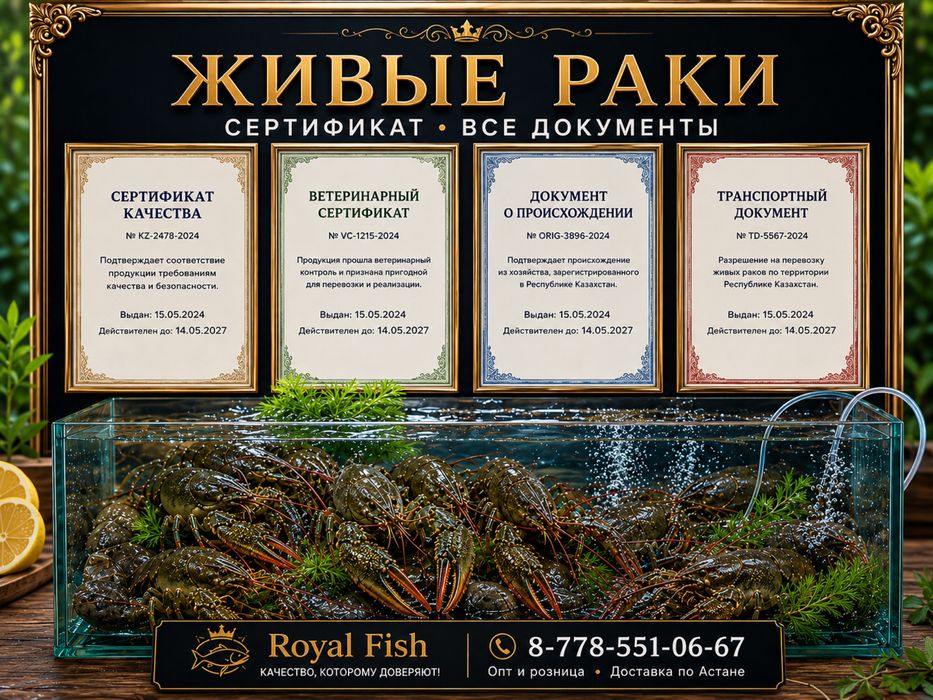 Раки живые,варенные