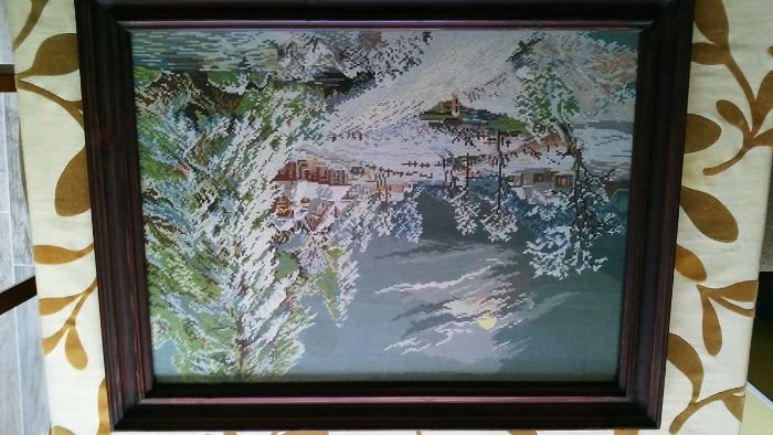 гоблен "Хитлерова зима" с дървена рамка