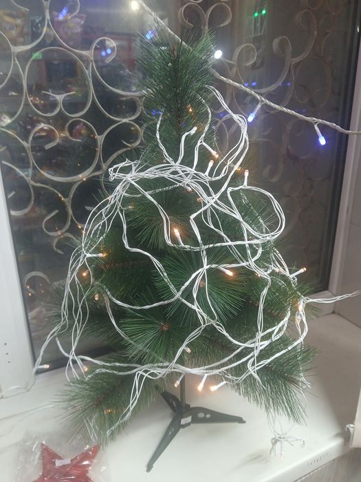 Ёлки гирлянды звёздочки