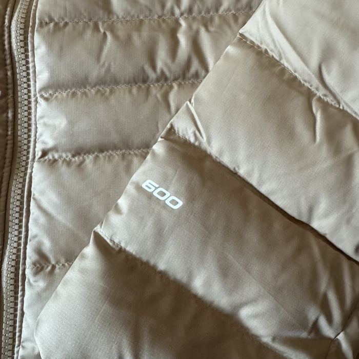 Geacă  primavara The North Face 600 Puffer Bej Crem Cu Glugă Mărime L