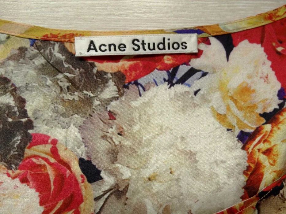 Acne Studios Brenna PR HABT женска копринена блуза блузка коприна 38