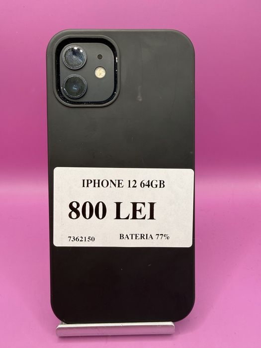 Iphone 12 64 GB bat 77 •Matei Amanet Margeanului• 7362