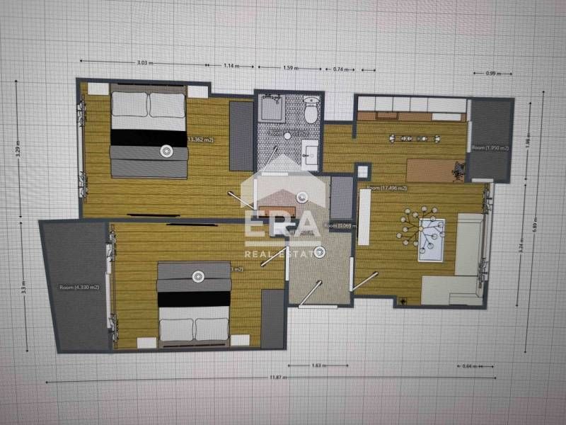 Страхотен тристаен апартамент в Центъра на Хасково