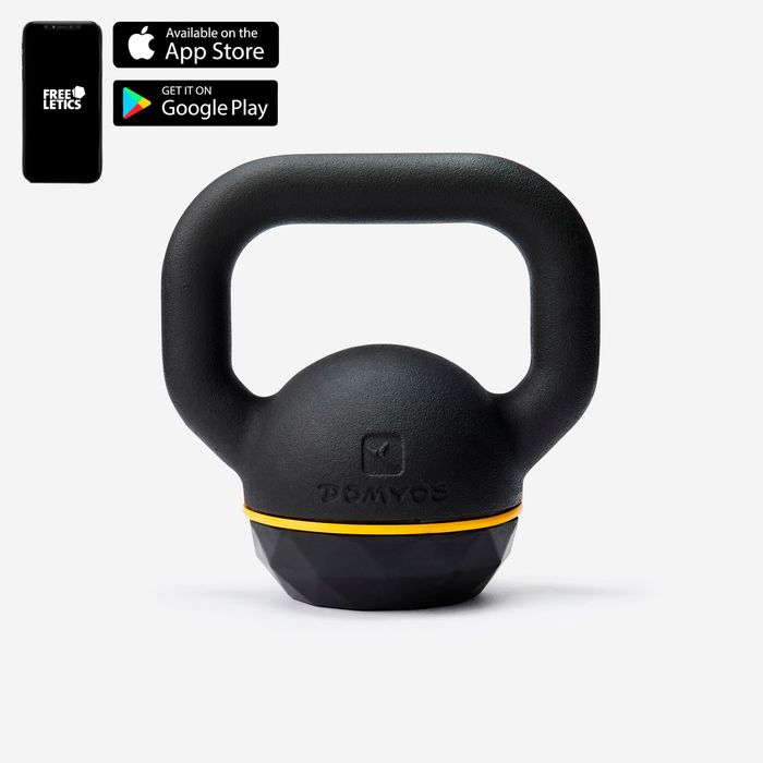 Ganteră Kettlebell din fontă parțial - produs resigilat Decathlon