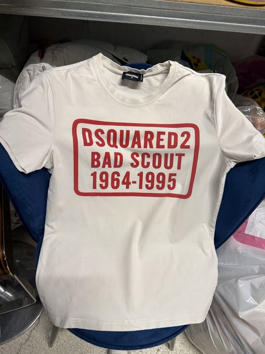 Бяла памучна тениска