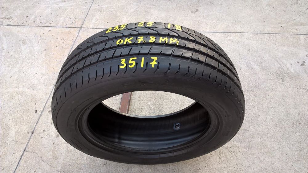 O anvelopa de vara 235 55 18 pirelli p zero profil 7,8 mm