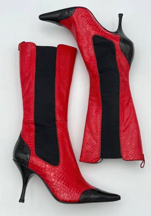 Dolce & Gabbana - ботуши от естествена змийска кожа