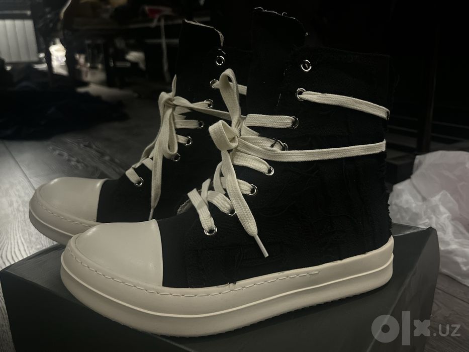 Кроссовки Rick Owens DRKSHDW Ramones (черные)