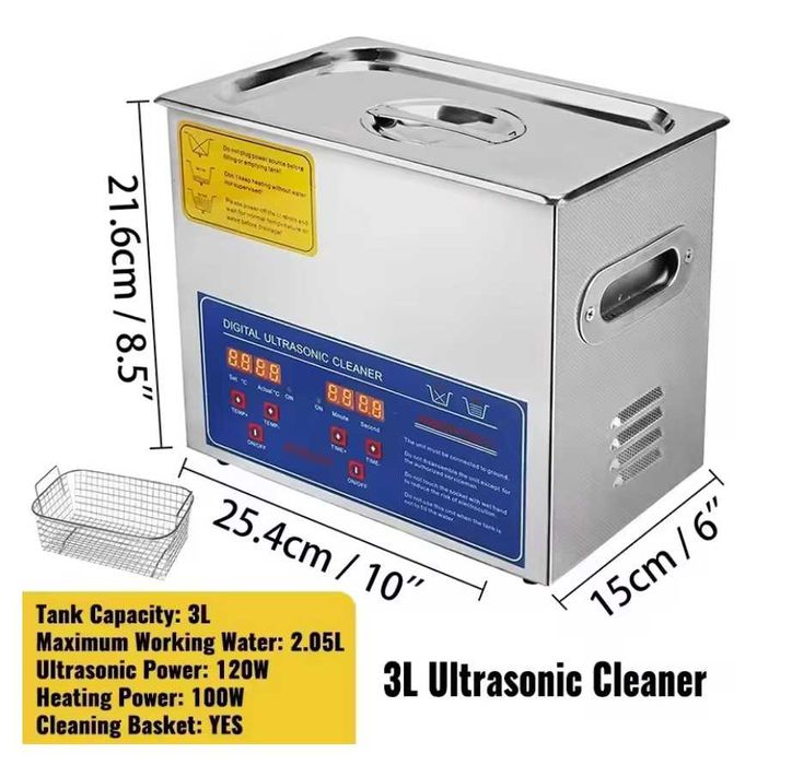 Ултразвукова дигитална почистваща вана 3  Литра / 40 kHz