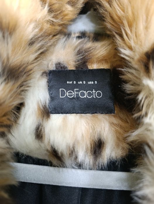 Дамско пухено палто от изкуствен косъм