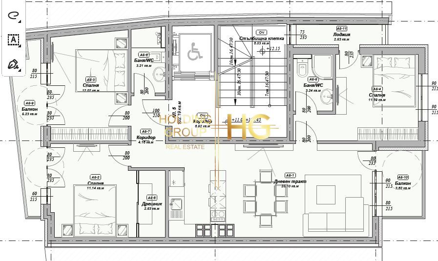 Продава се Четиристаен апартамент в Варна, Цветен квартал - 138 кв.м за 1805 €/кв.м - Снимка #3