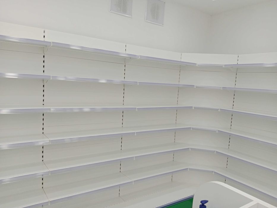 Торговые стеллажи из металла, стеллаж продовольственный магазин