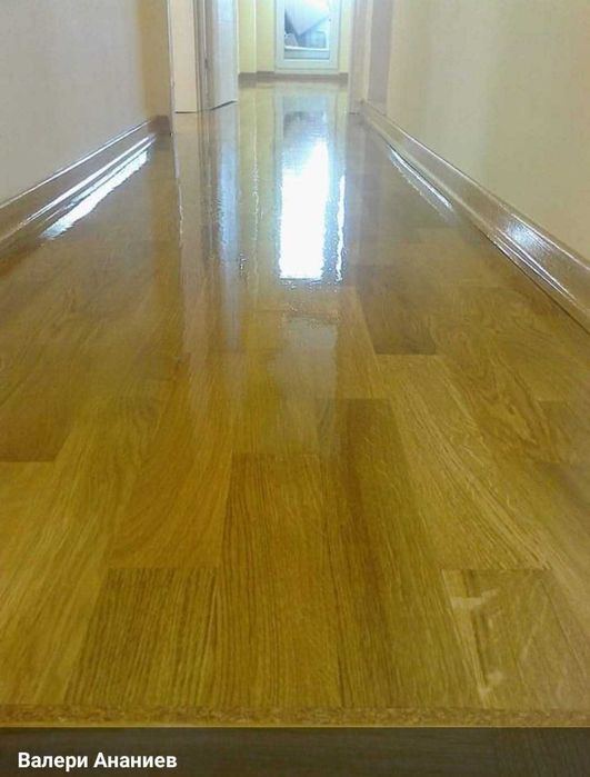 Циклене, лакиране, фугиране, редене и пренареждане на паркет