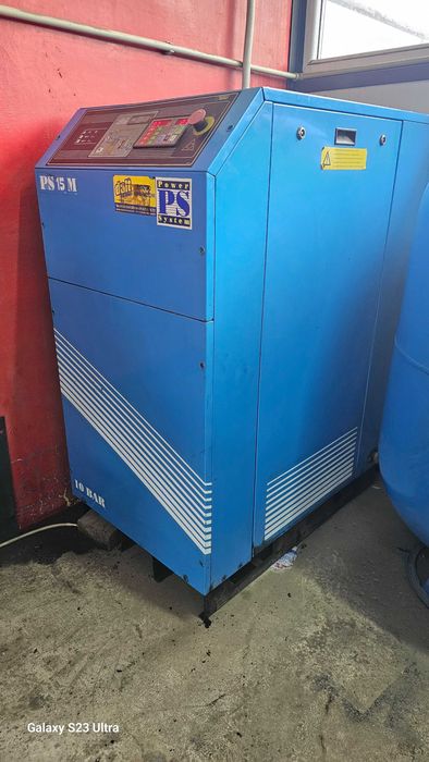 Винтов компресор 15 KW с Бурилка 500 литра