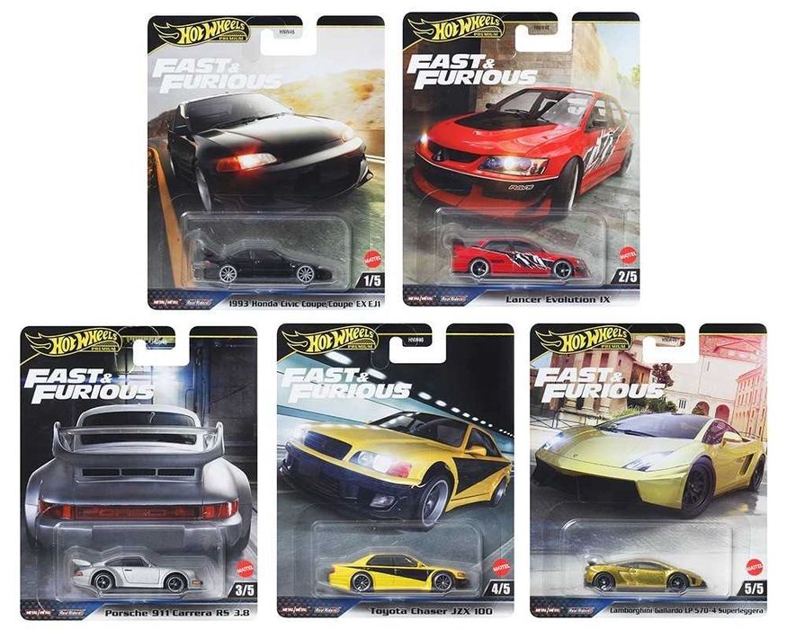 Hot wheels Fast and furious 2025 set