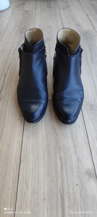 Итальянские кожаные сапоги