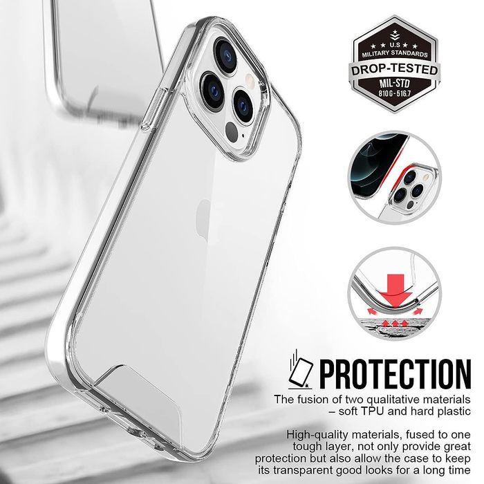 Прозрачен Кейс SPACE CASE за Apple iPhone 15 | 15 Pro | 15 Pro Max