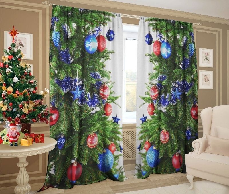 Шторы новогодние
