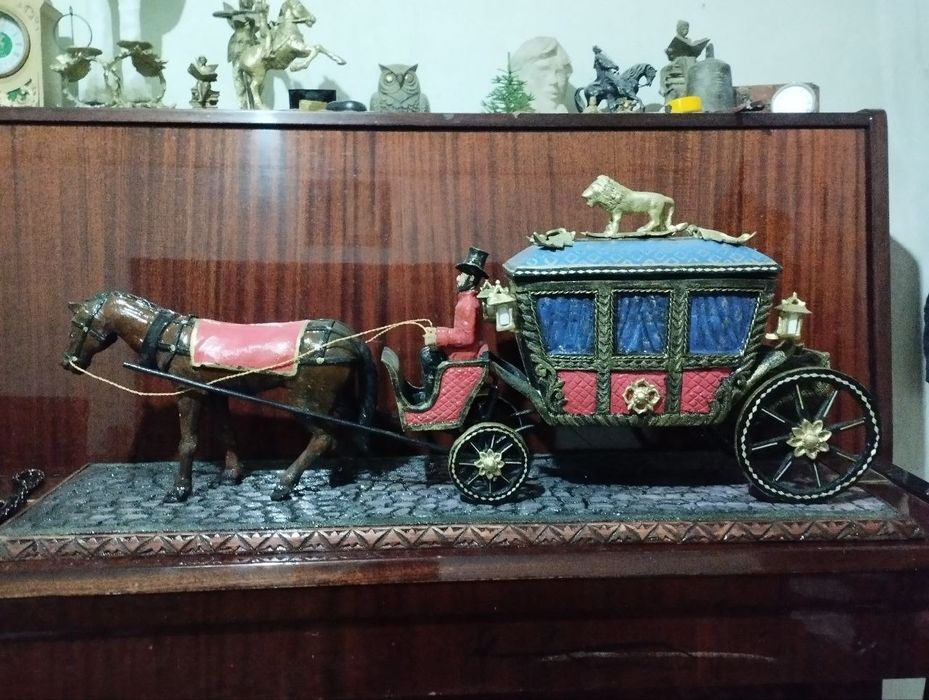 статуэтка шкатулка резьба по дереву бронза литьё ручная работа