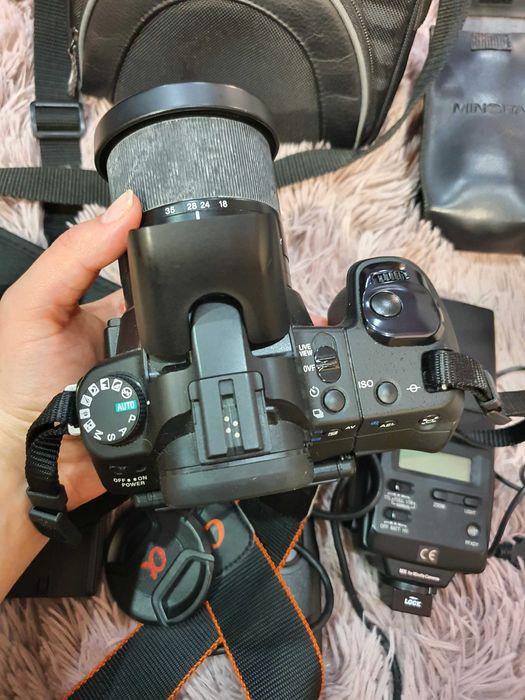 DSLR Фотоапарат Sony А350 + светкавица + дистанционно