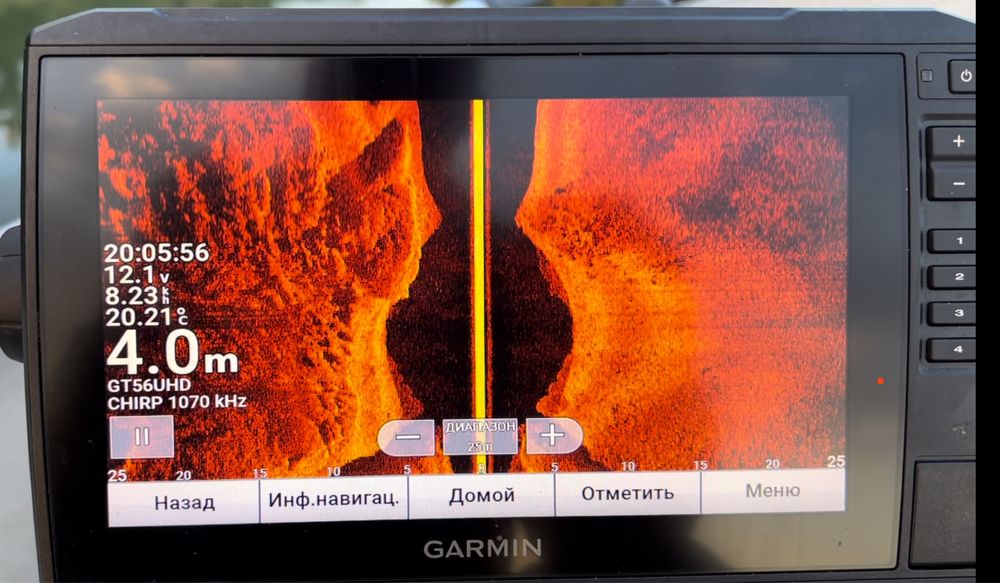 Garmin echomap UHD 92sv с датчиком 56.