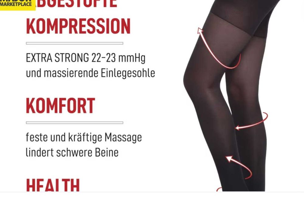 Colanti compresivi-M-  BeOnTop /Gambetti18- 23 mmHg