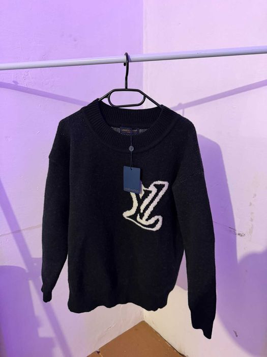 Pulover LV Negru Lana