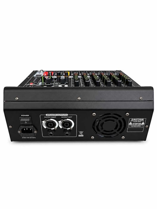Mixer audio 2 x 450W 6 canale KTN6 Stereo canal 16 Efecte DSP cu amplificator Bluetooth USB Egalizator