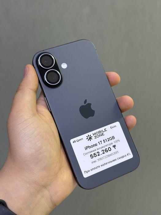 Iphone 17 512 GB 100% 48-цикл | Mobile Zone
