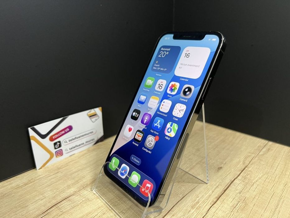 iPhone 12 Pro 128Gb Graphite Second-Hand Bun 3 ani garanție, Telefoane