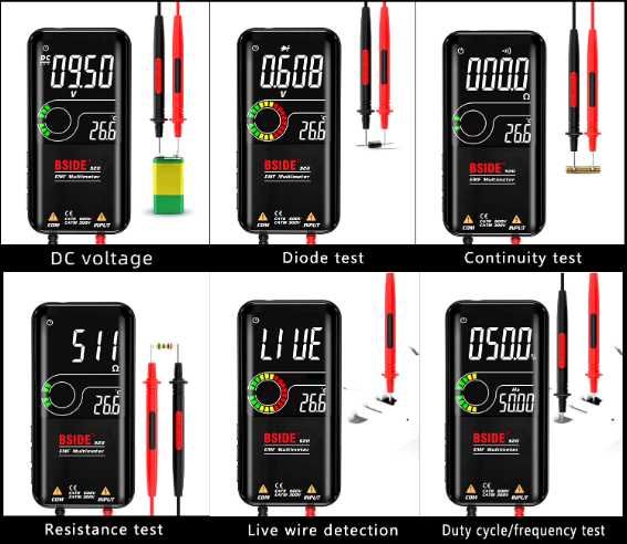 BSIDE S20 смарт Цифров интелигентен мултицет DC AC