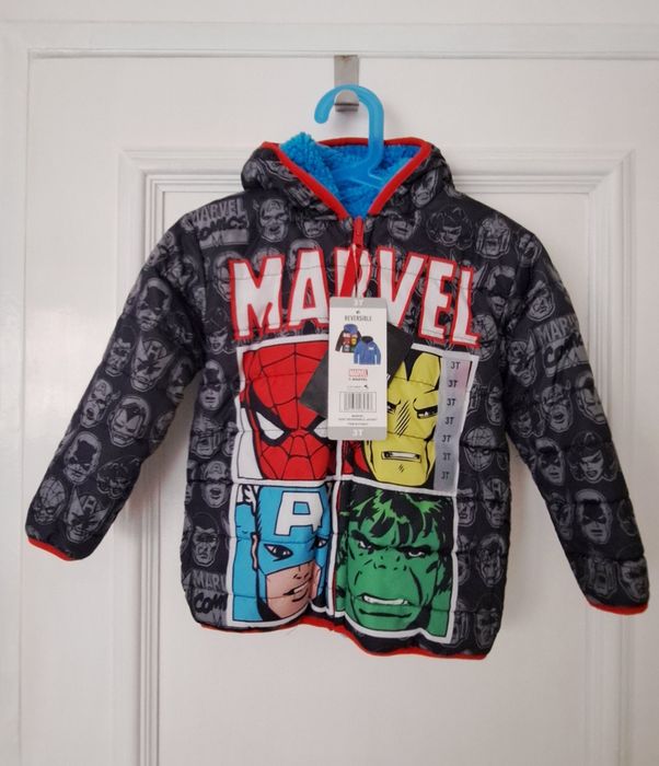 Детско яке с две лица Marvel за 3 г.