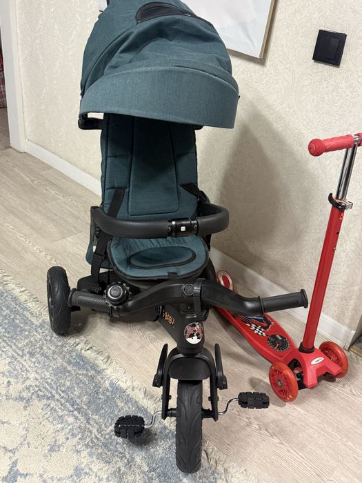 Велосипед с родительской ручкой!