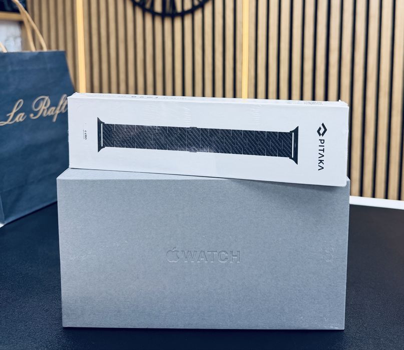 Apple Watch Ultra 4 49 mm / Black Titan Ocean Band / Fact& Garantie/ Curea Pitaka Incl /